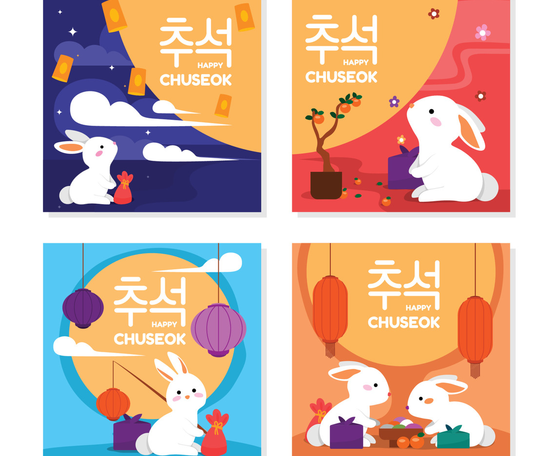 Happy Chuseok Social Media Templates