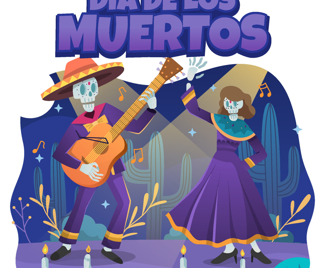Singing and Dancing On Dia De Los Muertos
