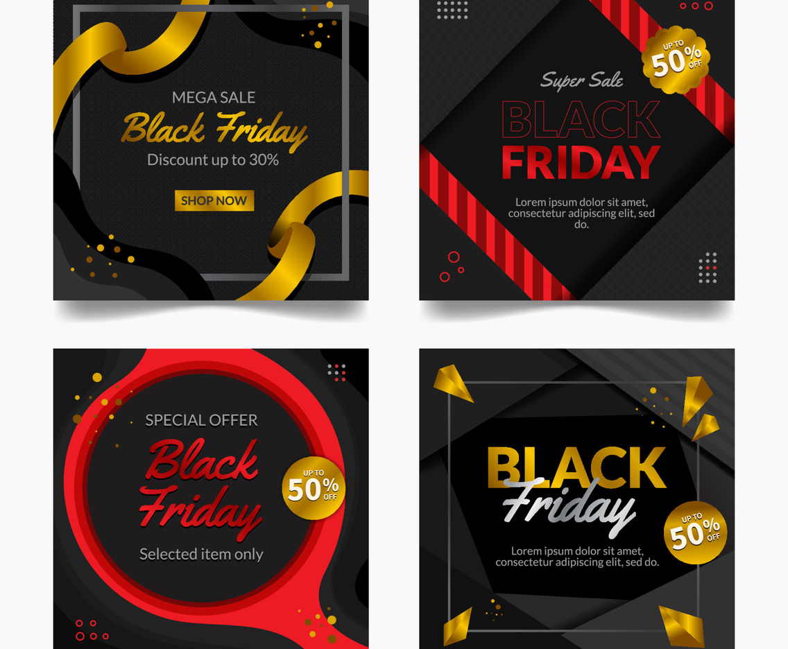 Black Friday Promotion Social Media Banner Template