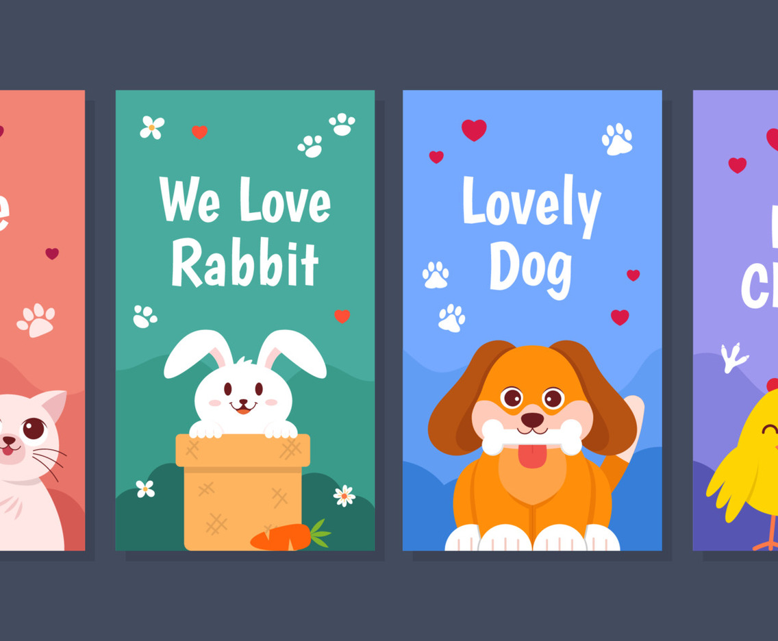 Domestic Pets for Social Media Templates