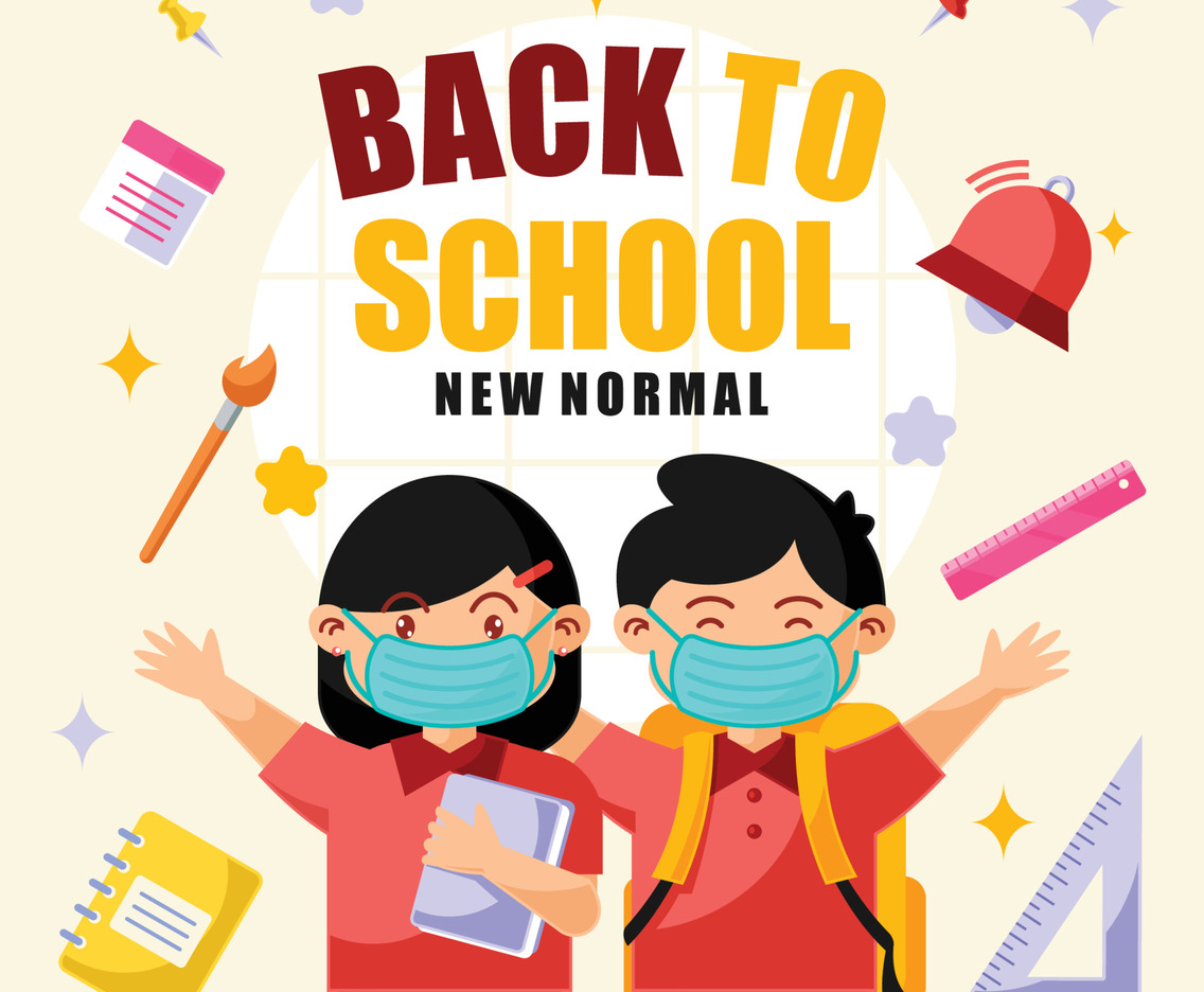 Back to School in New Normal Concept