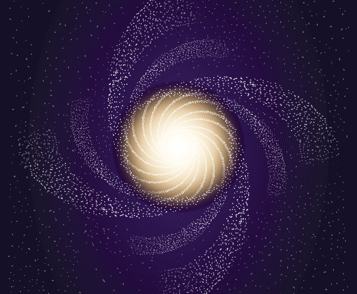 Milkyway Space with Million Stars Background