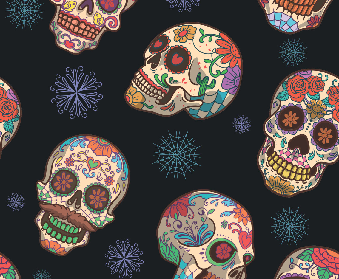 Calavera Sugar Skull Seamless