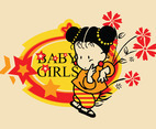 Baby Girl Vector
