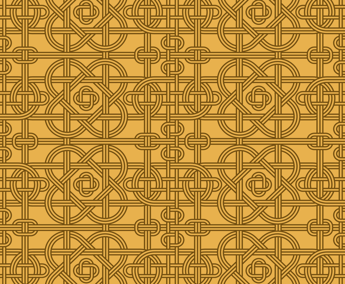 Celtic Knots Inspired Seamless Pattern Background
