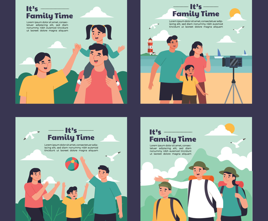 Family Time Social Media Template