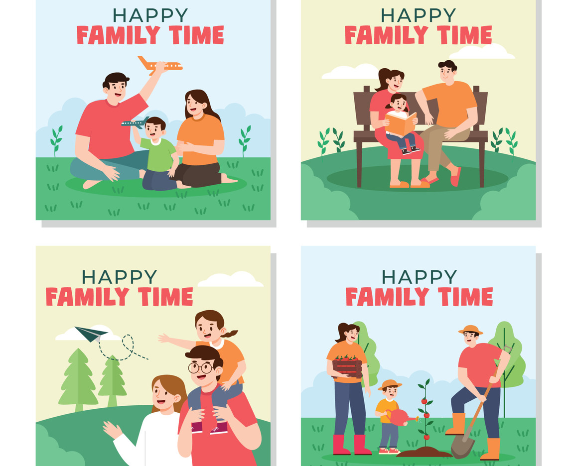 Family Time Social Media Template