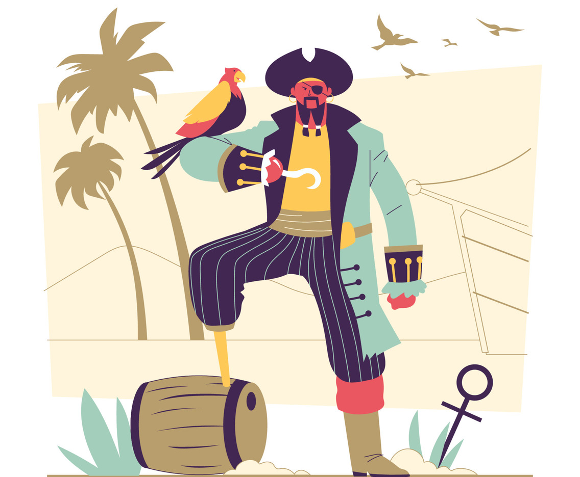 Pirate at the Beach