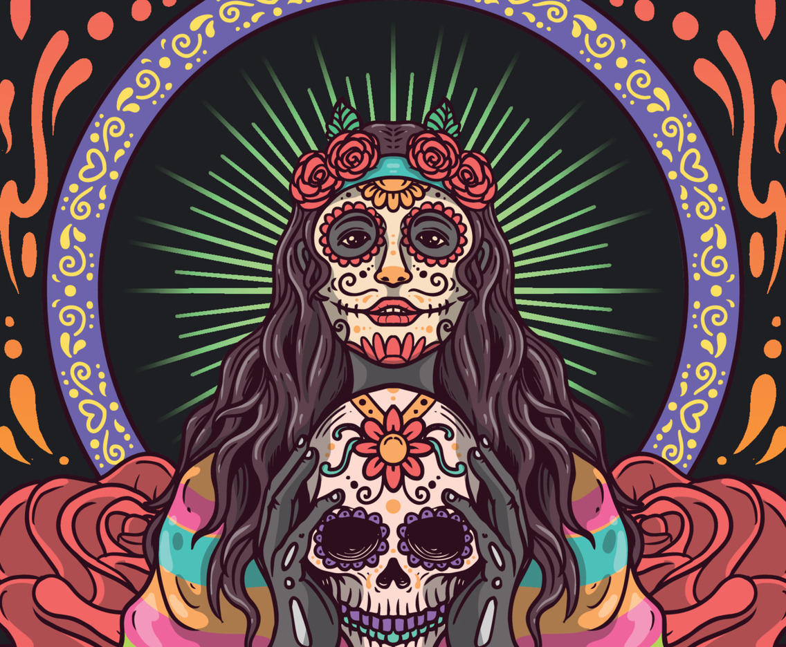 Dia De Los Muertos Celebration Concept