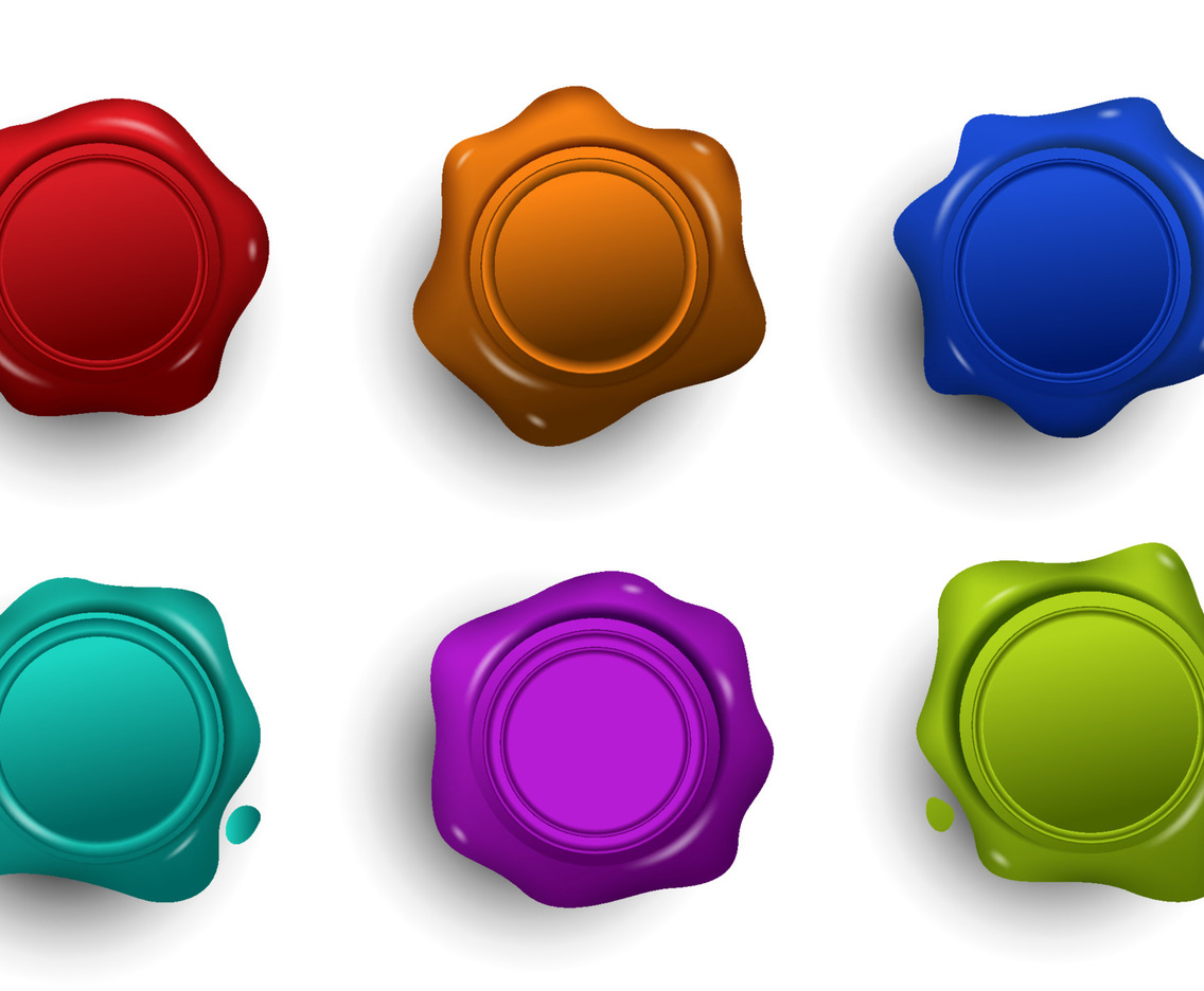 Wax Seal Icon Element
