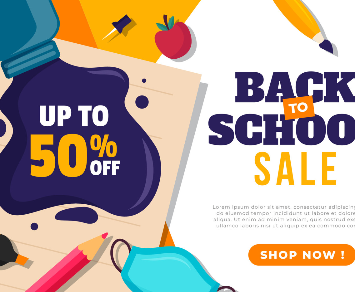 Back to School Sale Poster