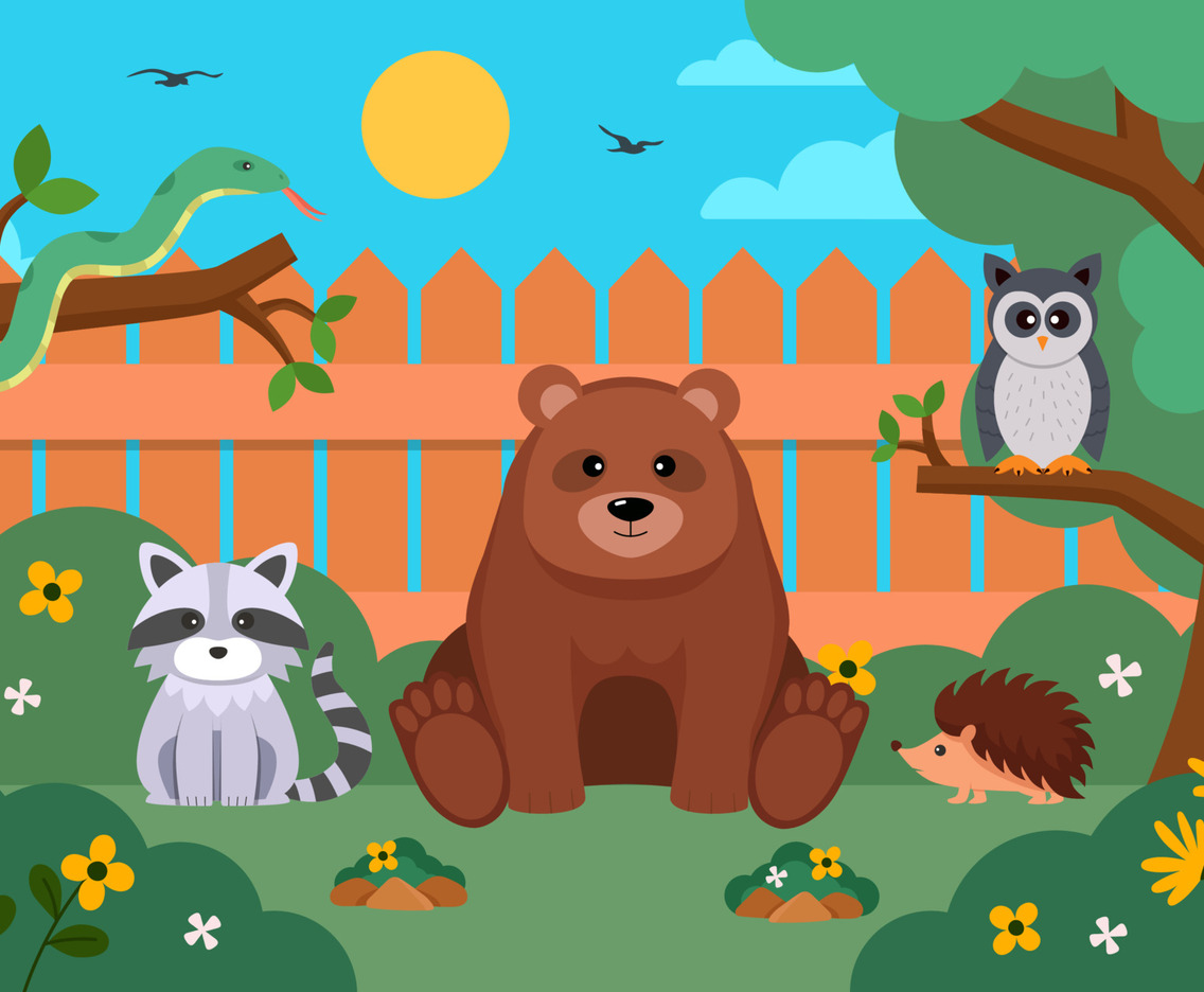 Exotic Animal Pets Background Design