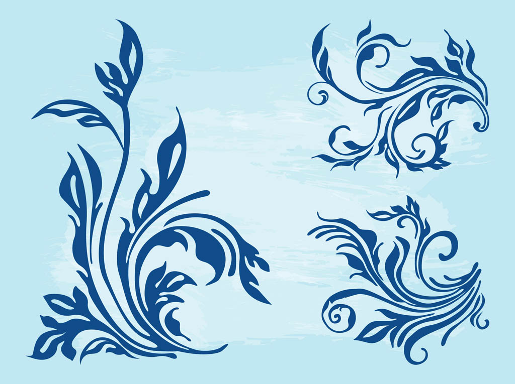 Floral Scrolls Layouts
