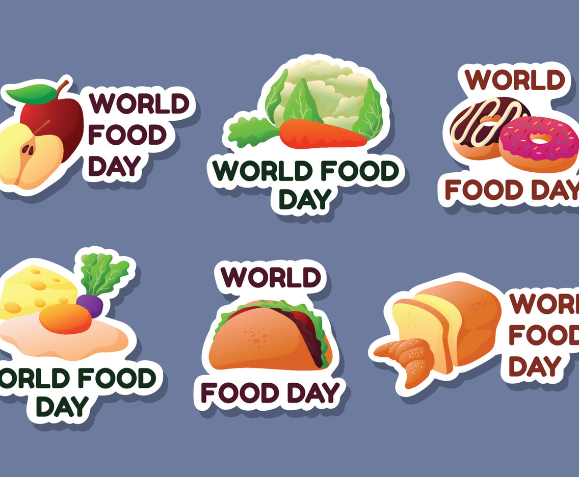 World Food Day Sticker Set