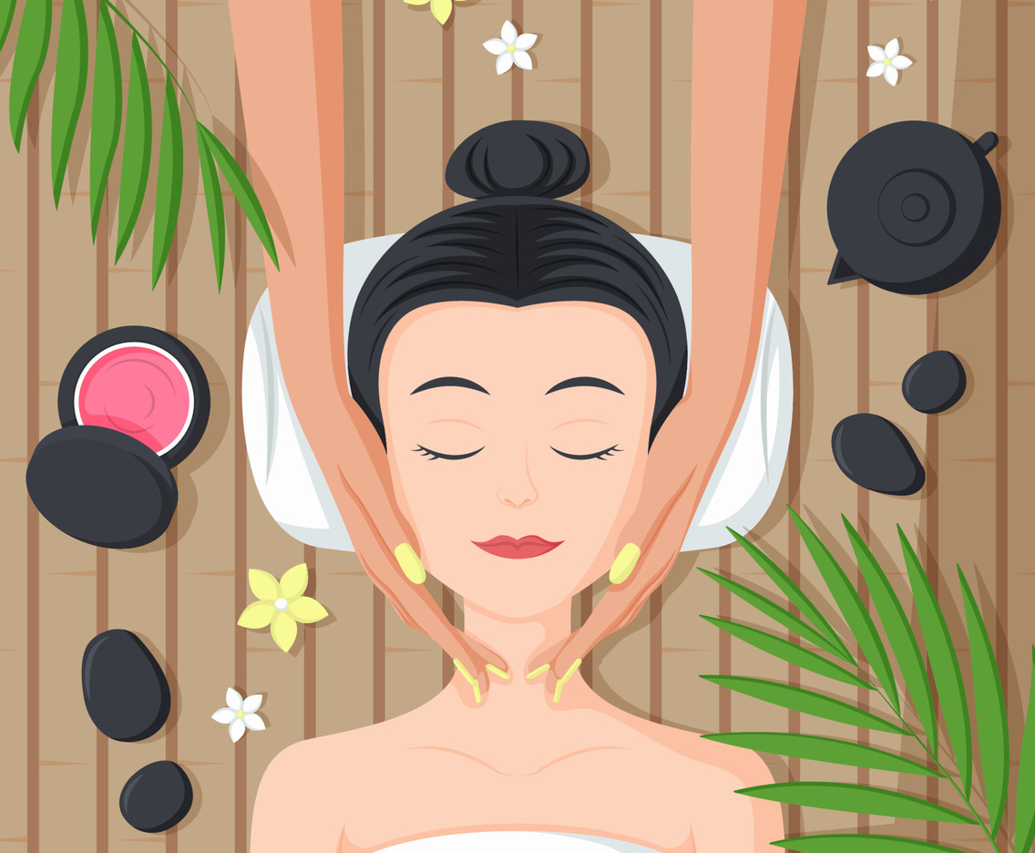 Woman Self Care At Spa
