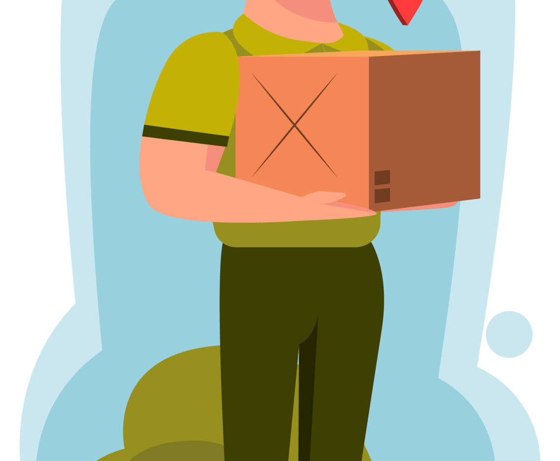 Postal Courier Character
