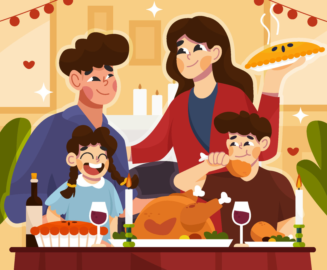 Quality Time with Family Celebrate Thanksgiving