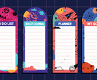 Journal Template Outerspace Design