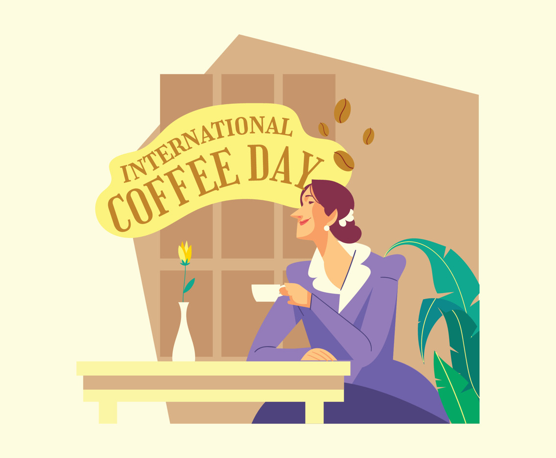 Beautiful Girl With a Cup of Coffee