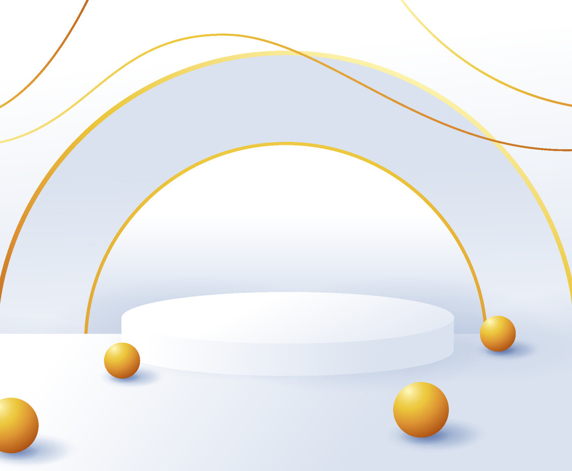 Gold and White Abstract Background