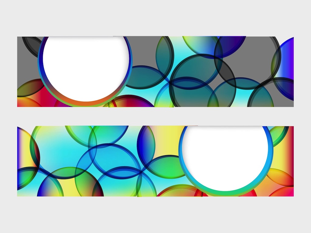 Colorful Bubbles Banners