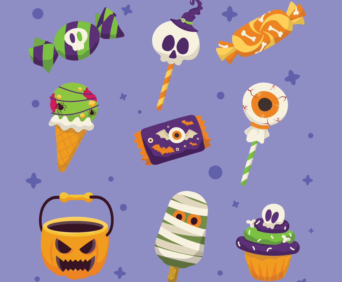 Trick or Treat Candy Icon Collection