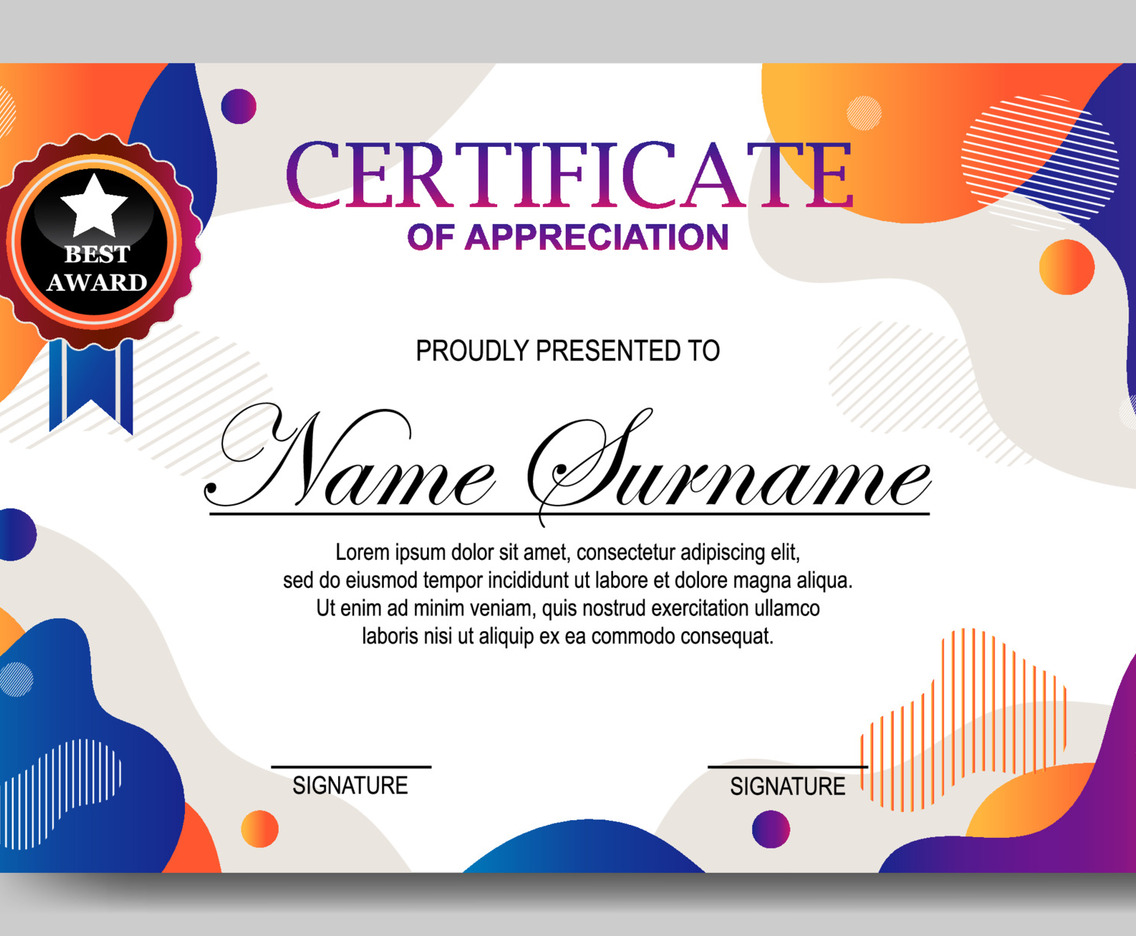 Modern Certificate of Appreciation