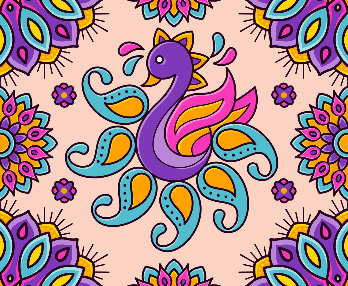 Rangoli Seamless Pattern