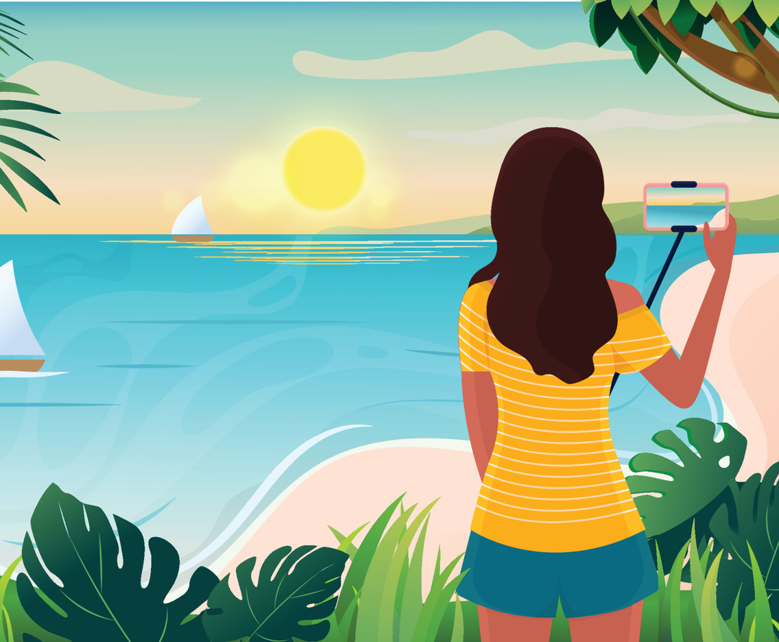 Taking a Picture for Holiday
