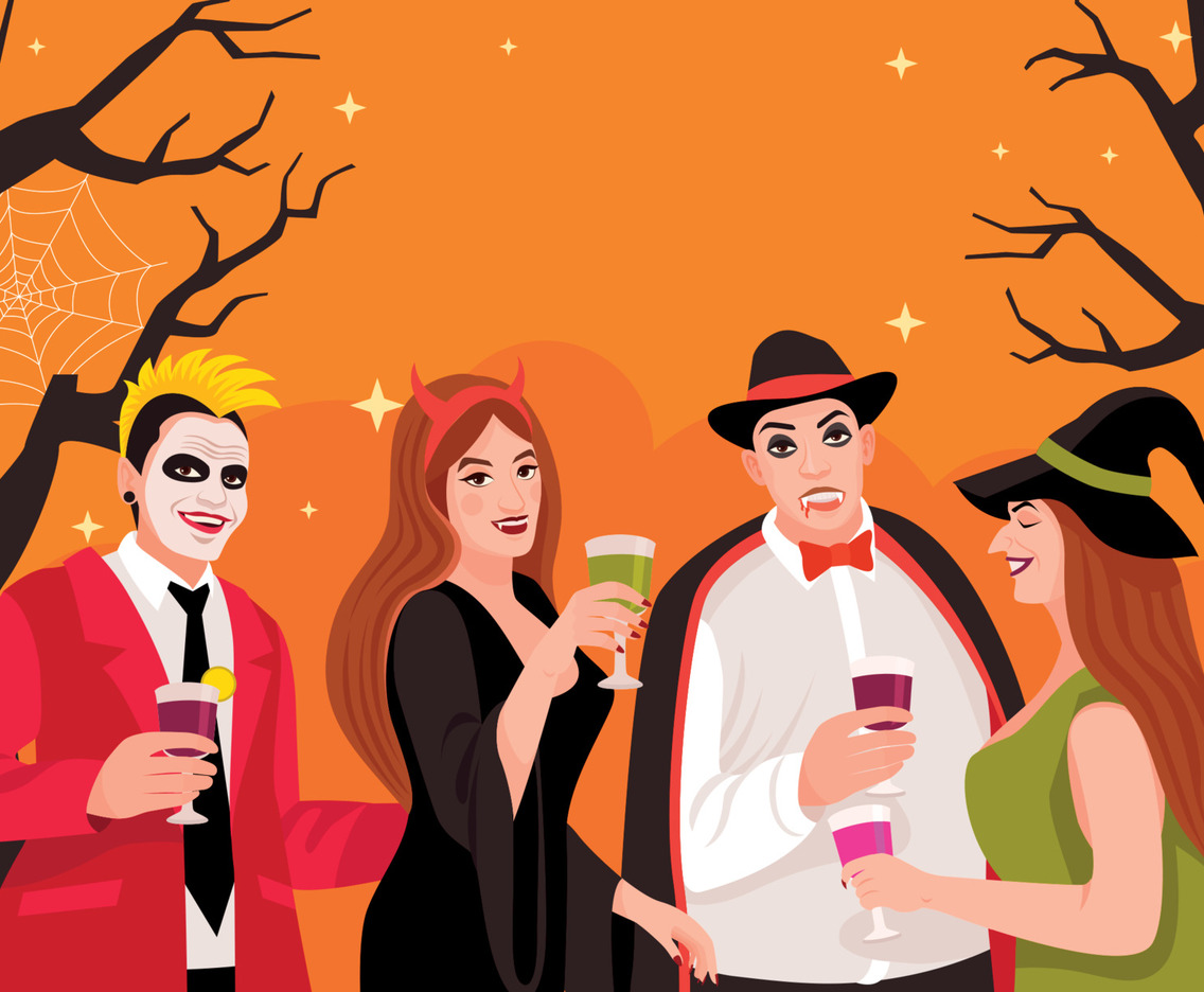 Halloween Adult Party Background