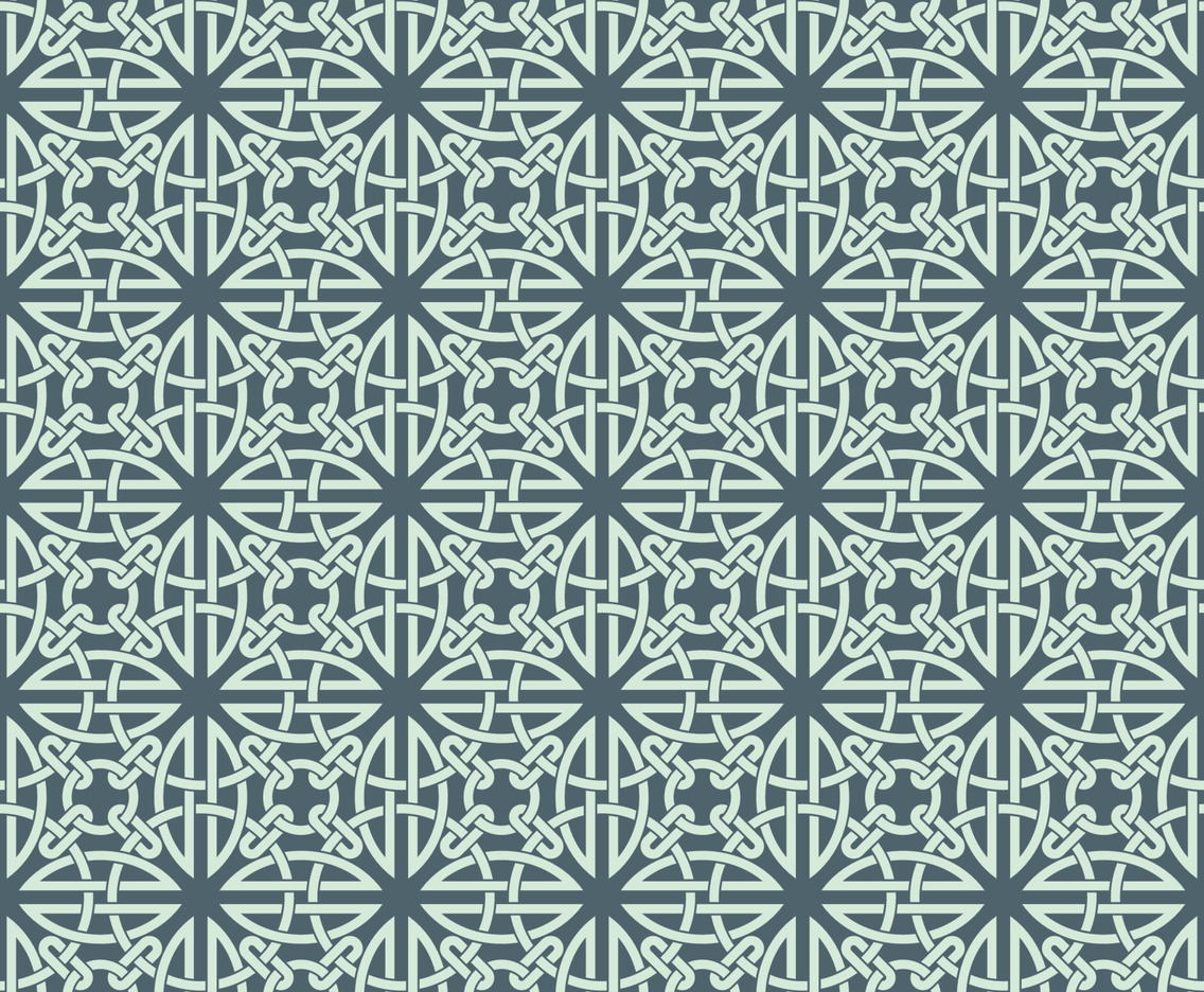 Celtic Knot Inspired Seamless Pattern Background