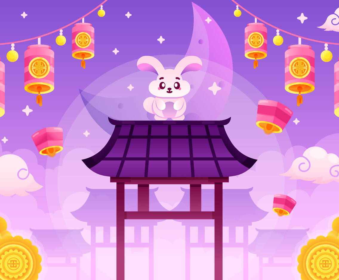 Mid Autumn Lantern Festival Background