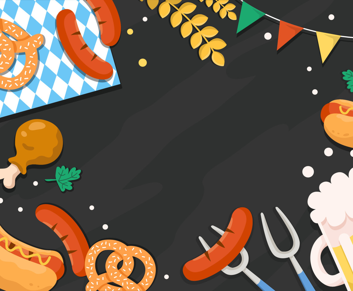 Flat Design Oktoberfest Template