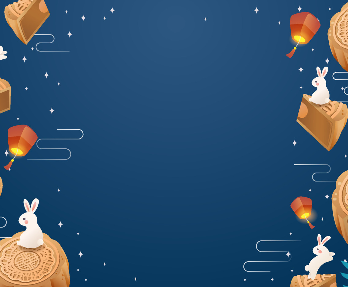 Mid Autumn Background With Moon Cake