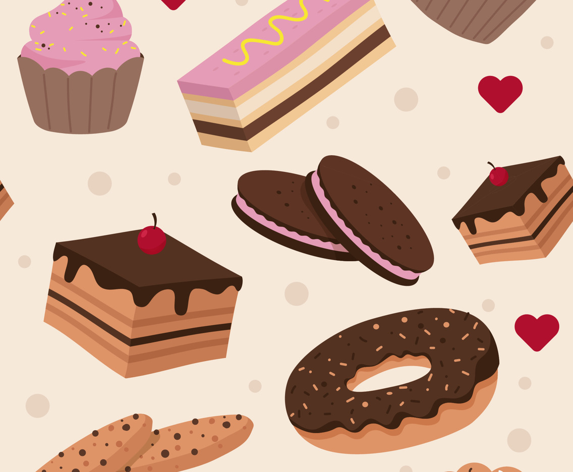 Dessert Seamless Background