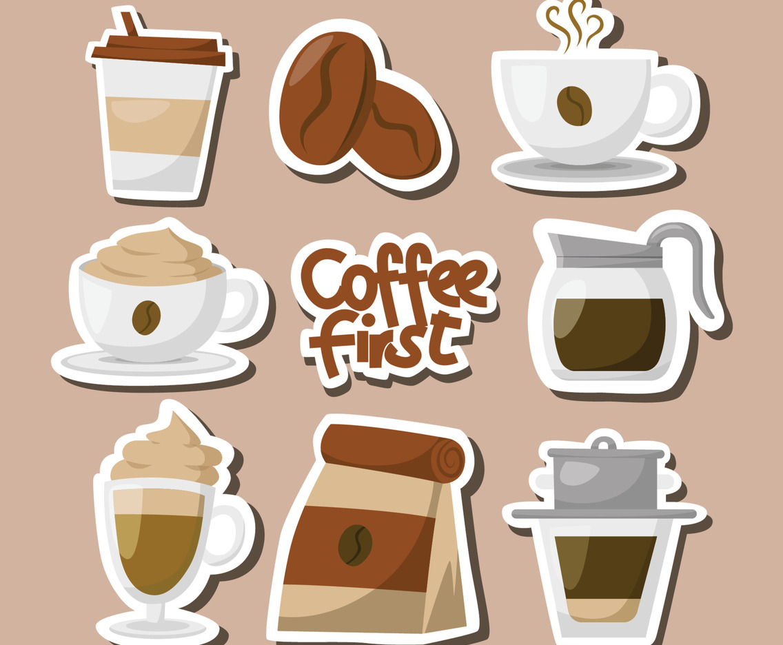 Journal Template Coffee Sticker