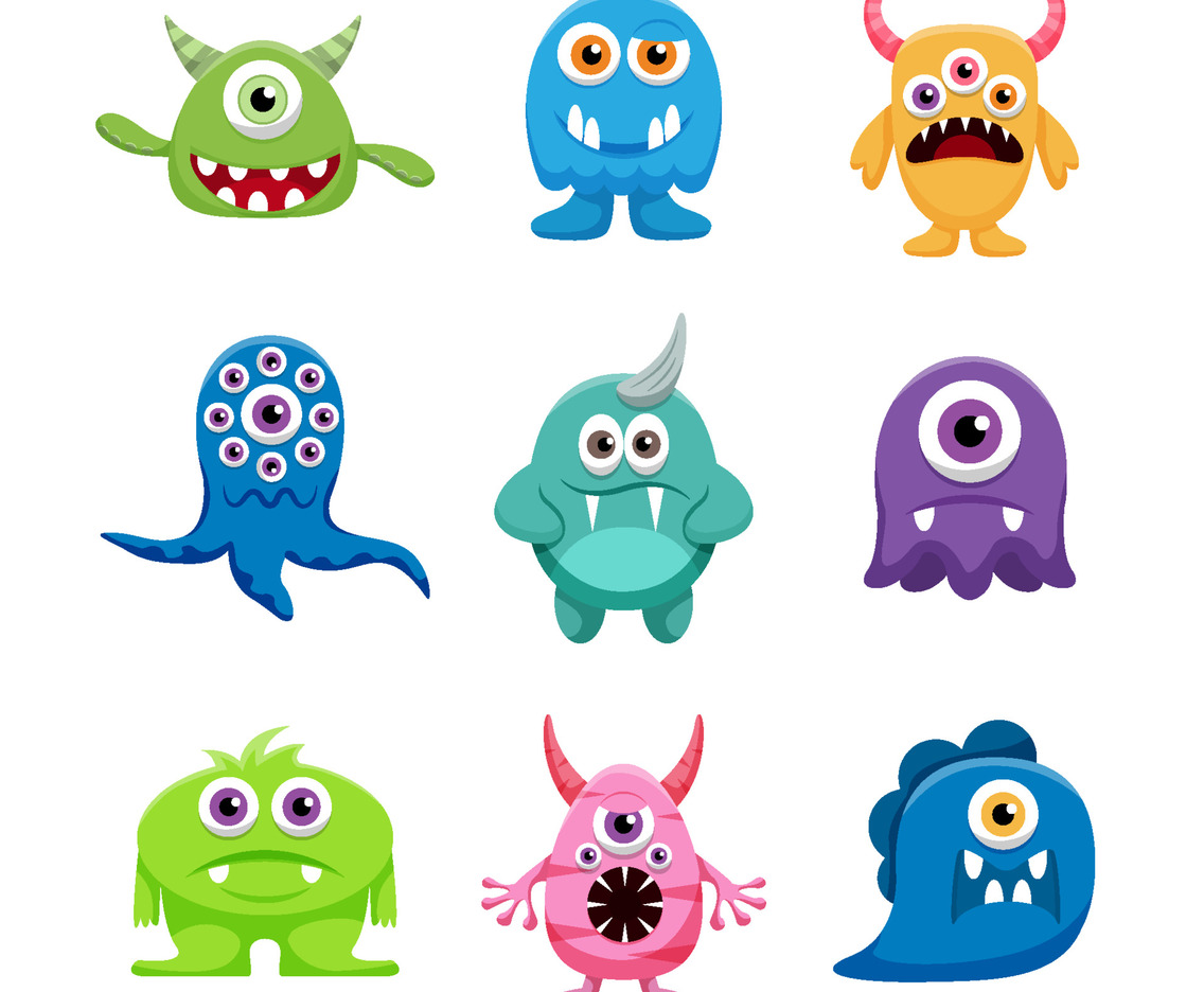Halloween Monsters Icon Collection