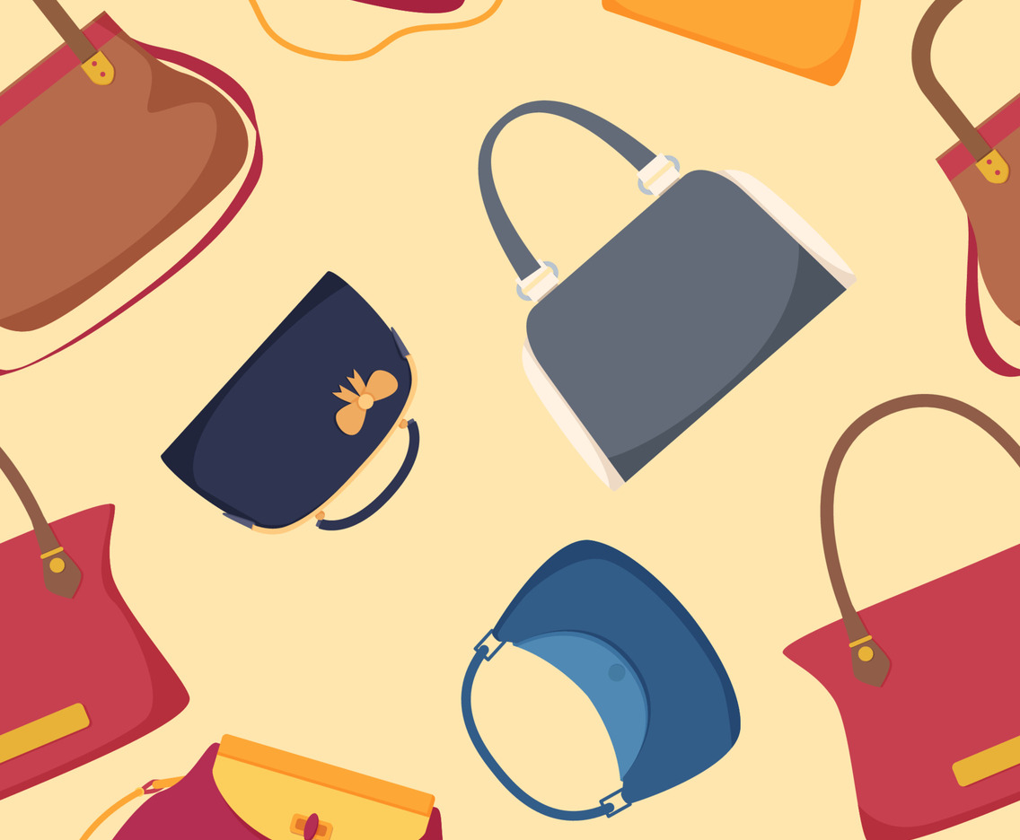 Women Hand Bags Seamless Pattern