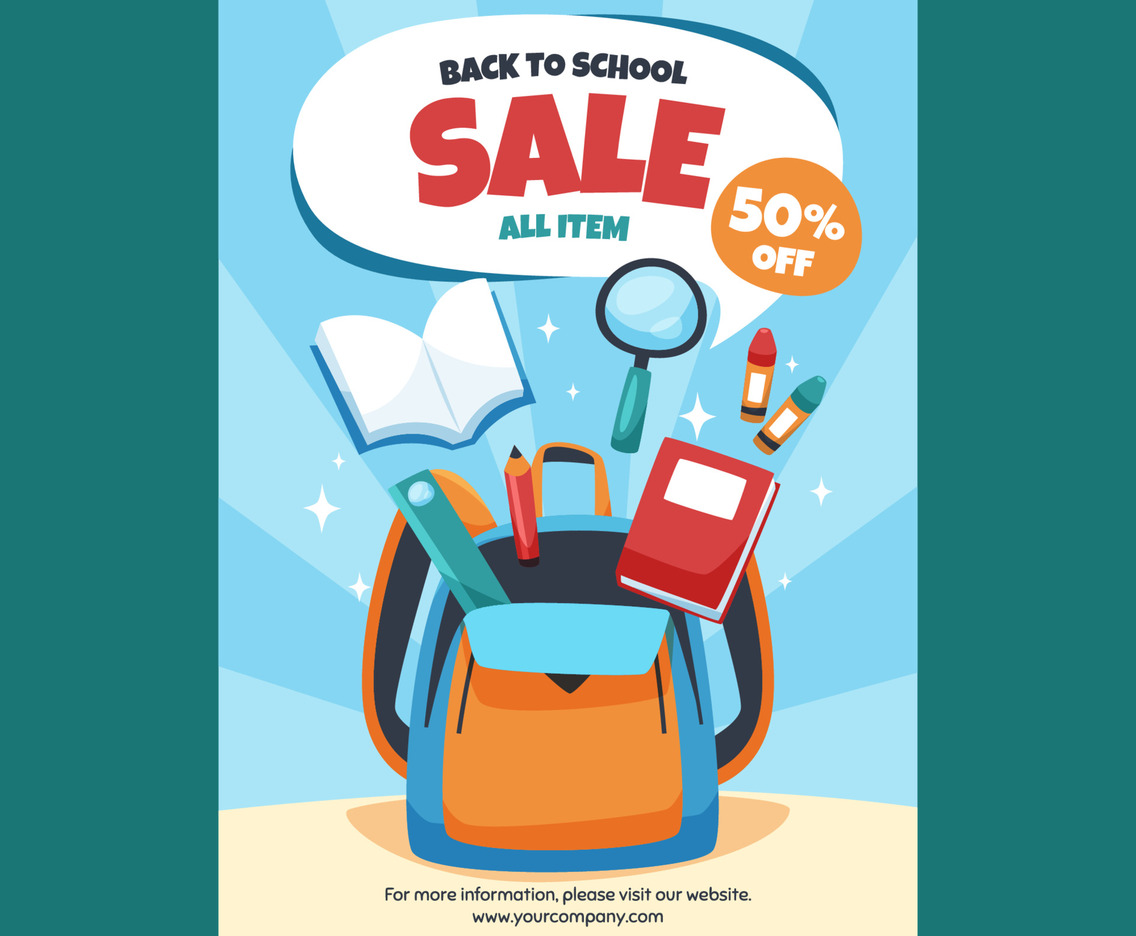 Back to School Sale Poster