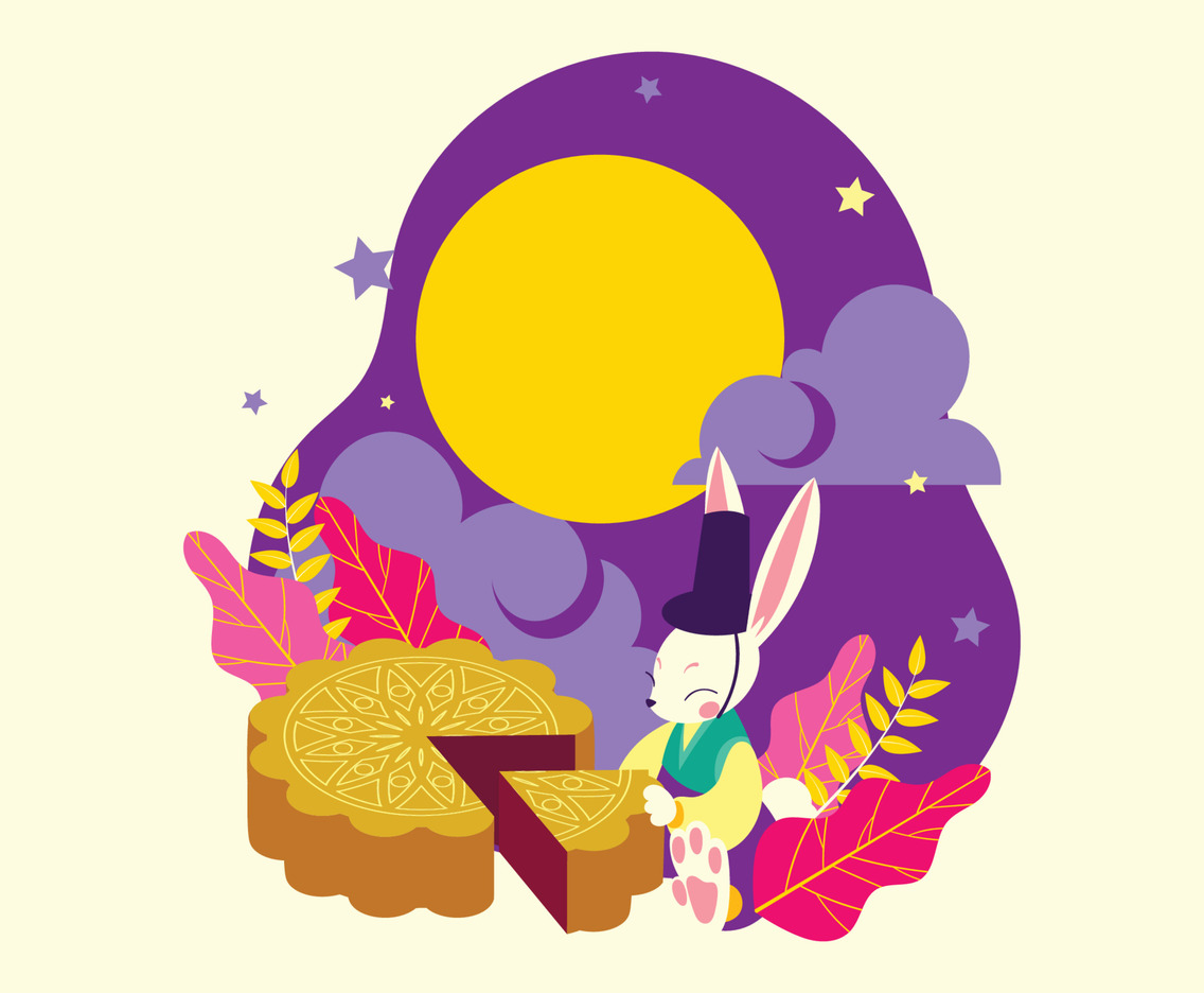 Rabbit With Chuseok Mooncake
