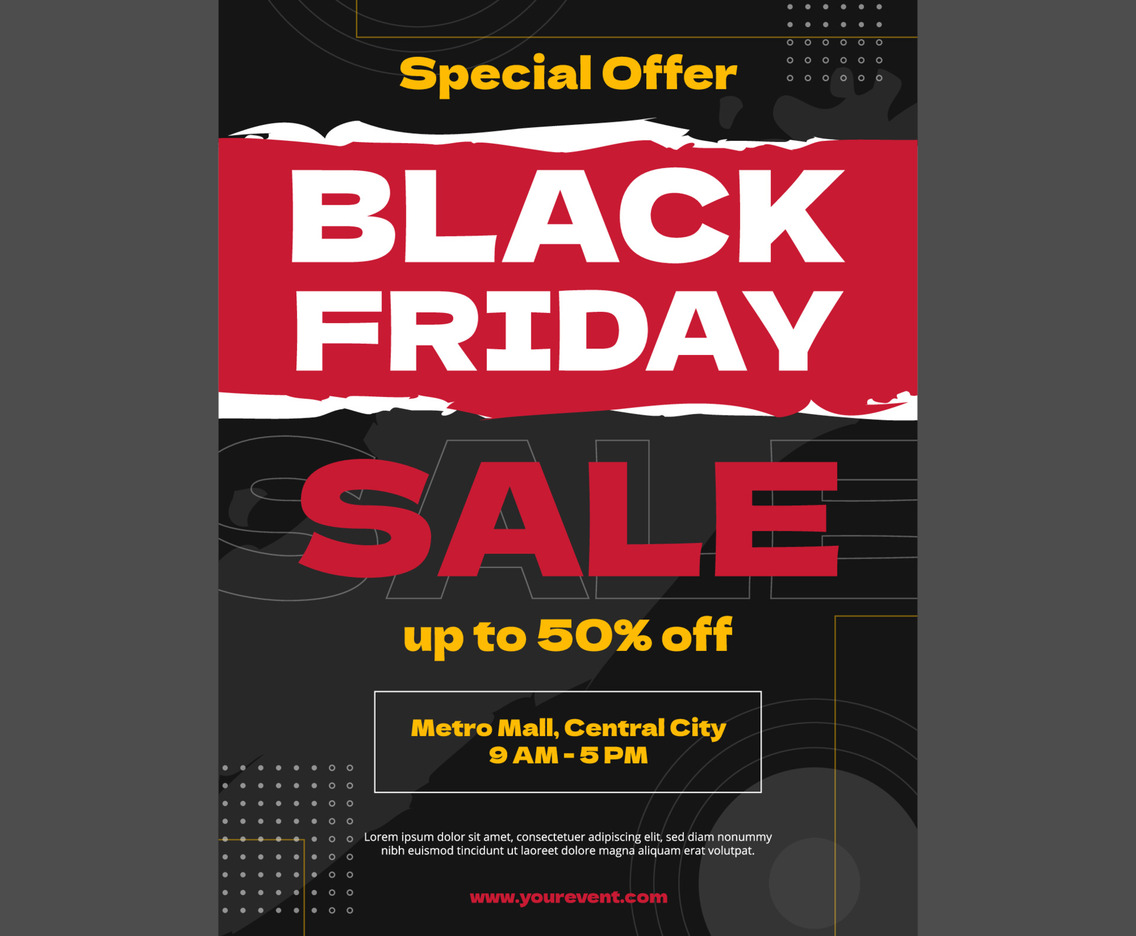 Urban Black Friday Sale Poster