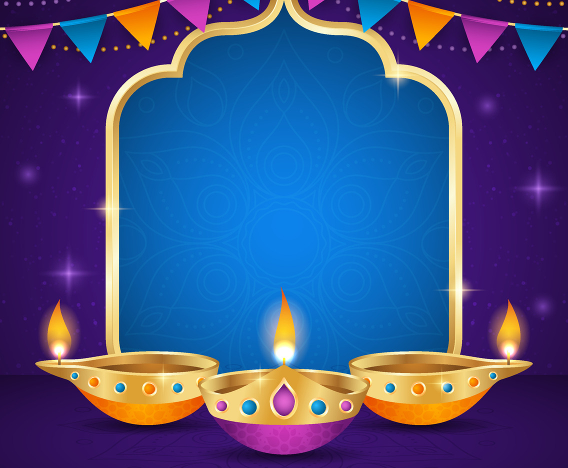Happy Diwali Background Template