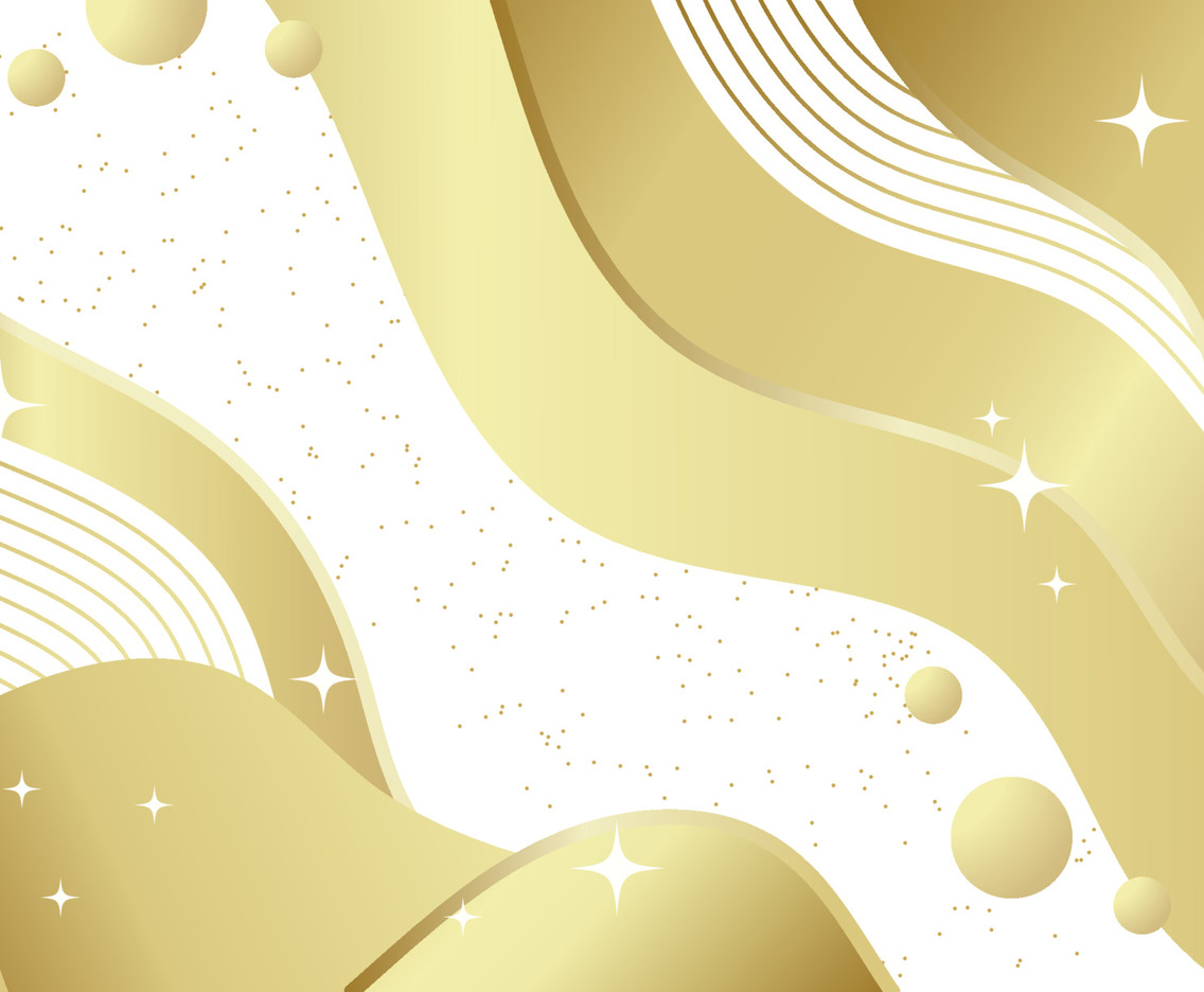 Abstract Gold And White Wave Background