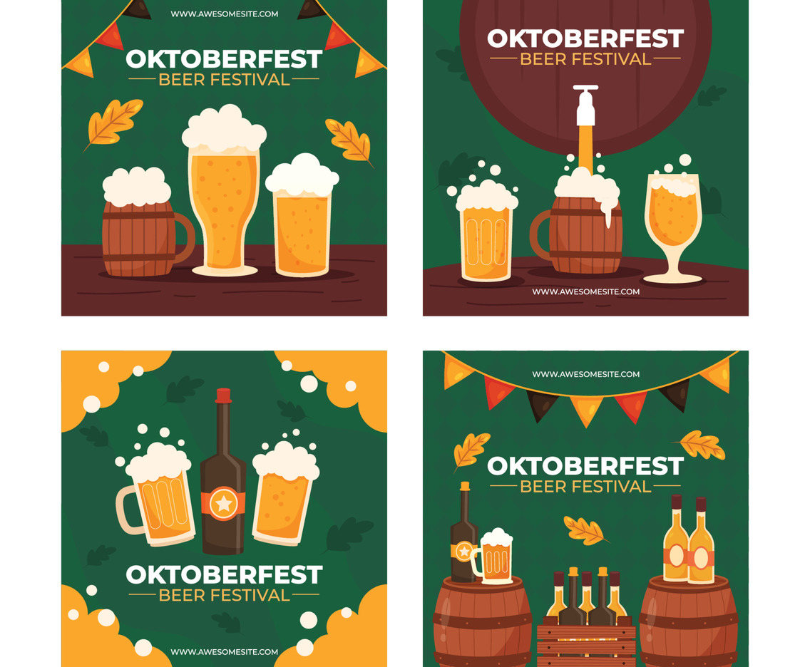 Oktoberfest Social Media Template