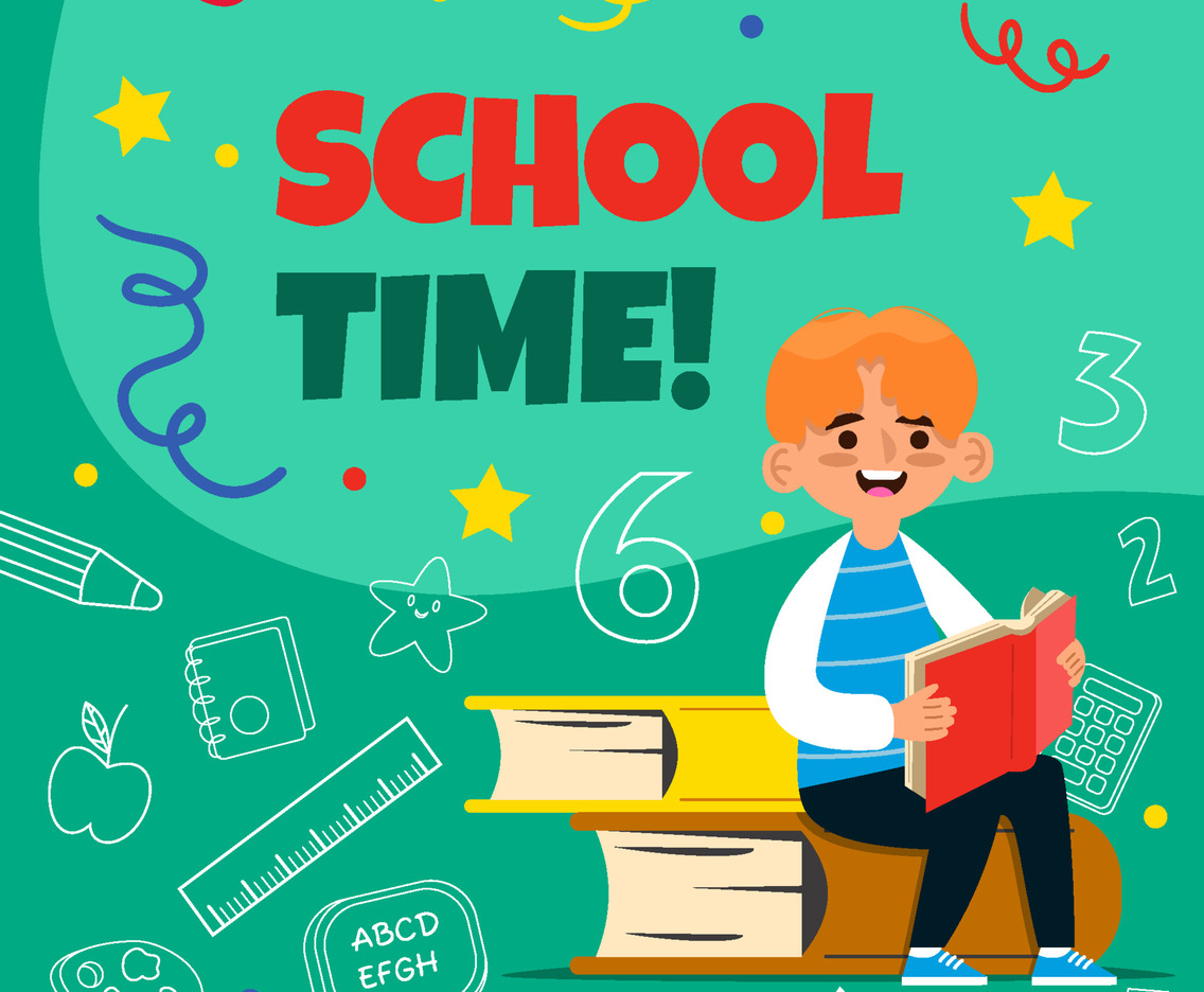 Boy Learn and Read Books Concept