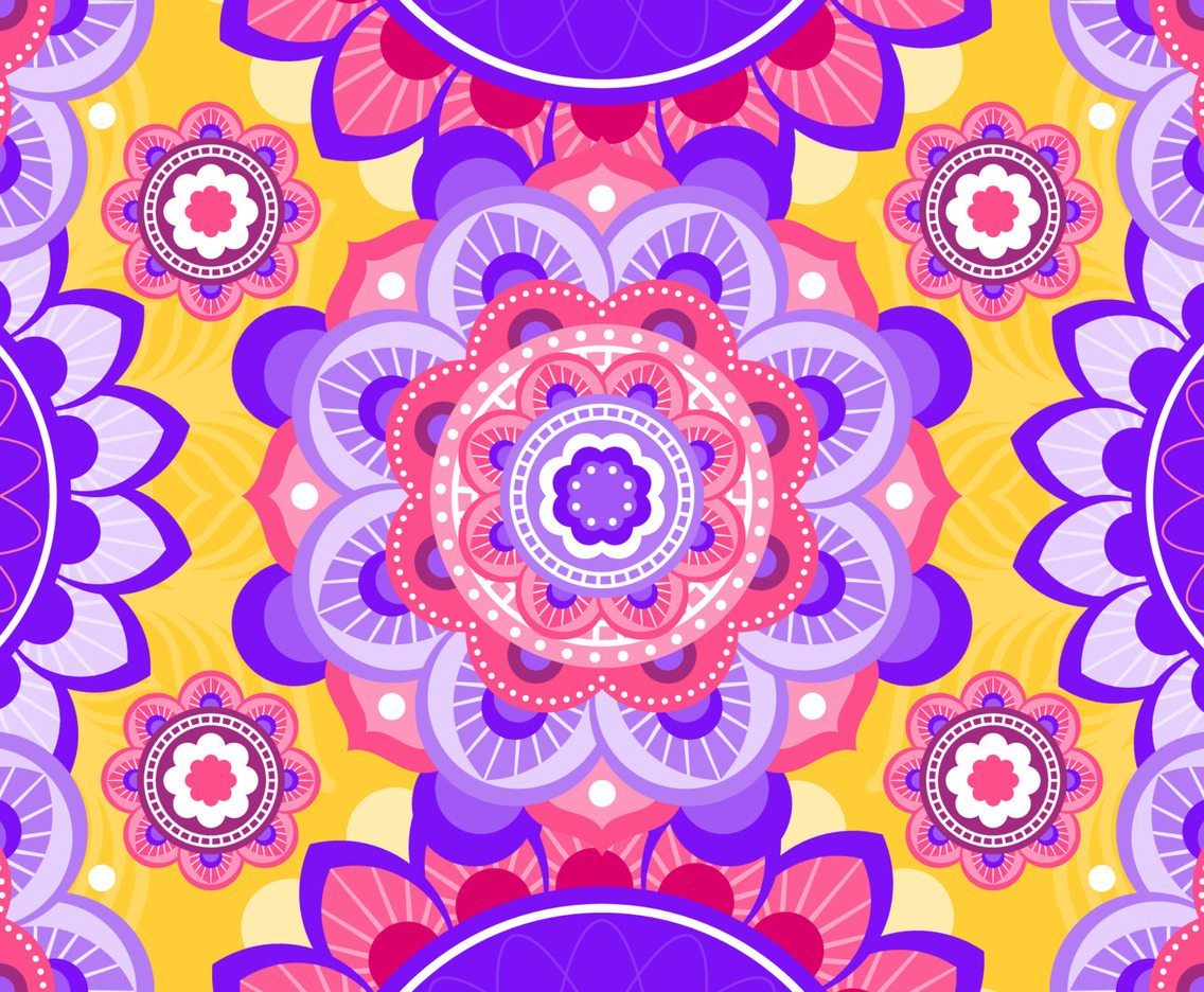 Flat Diwali Rangoli Background