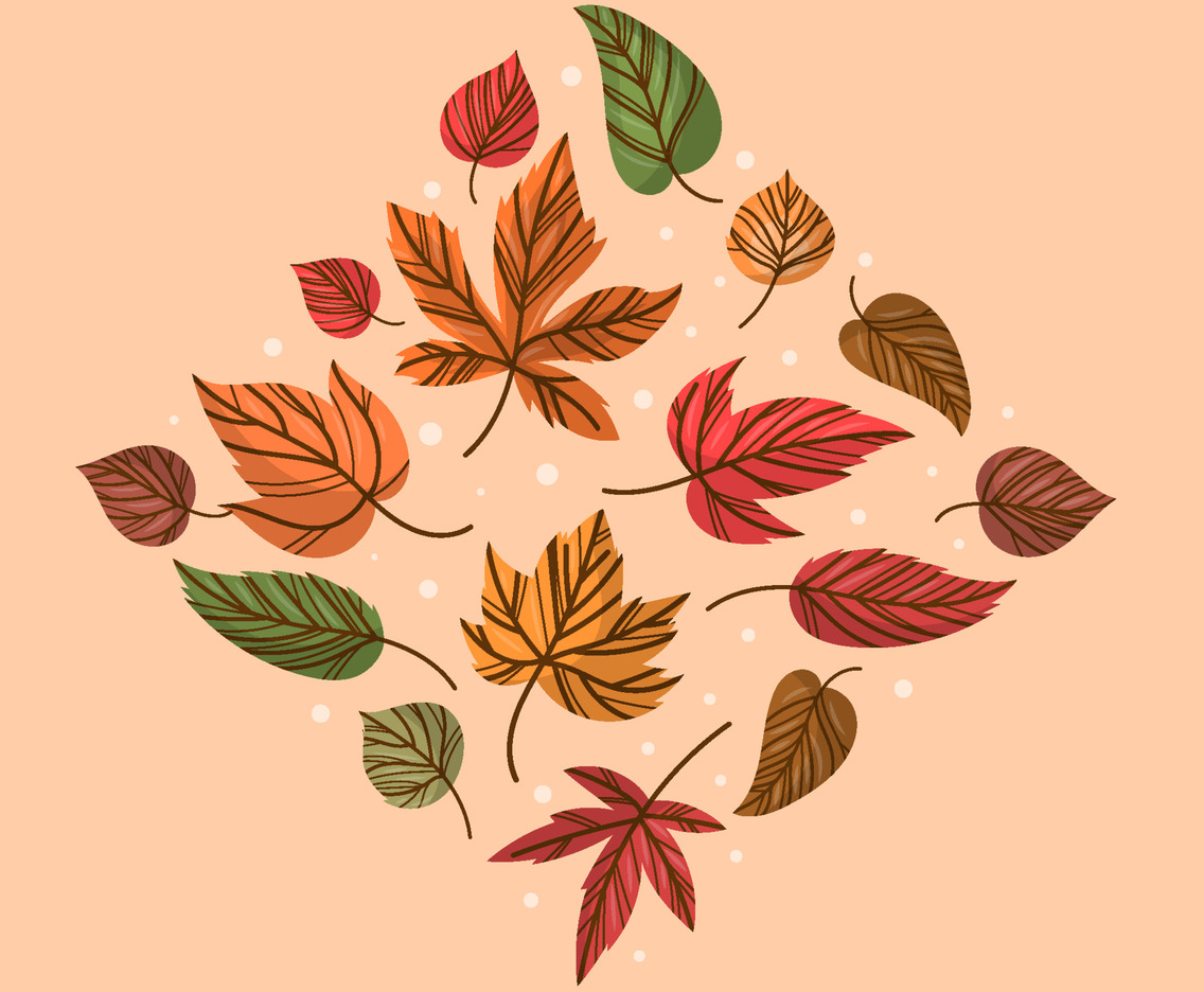 Fall Activity Fallen Leaves Icon Collection