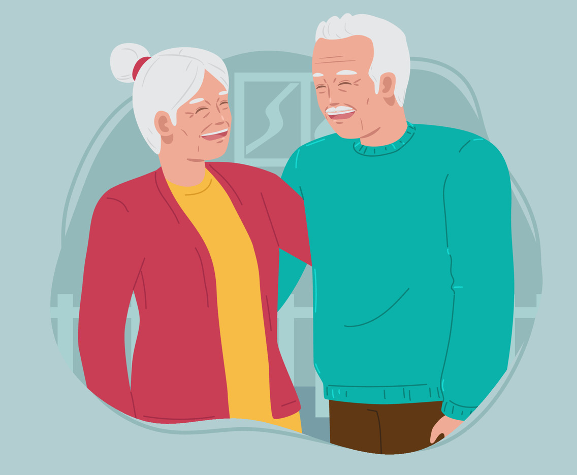 Grandparents Couple Character