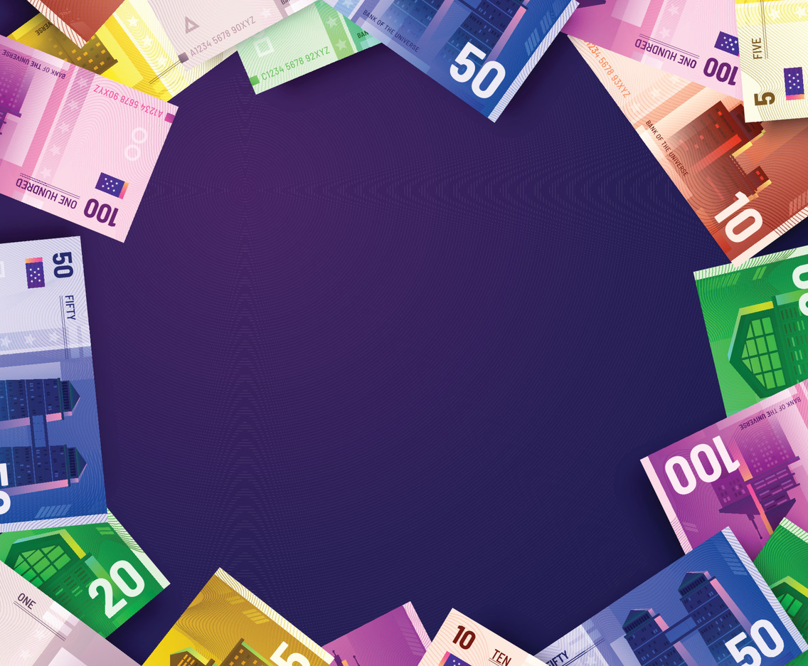 Real Money Background for Board Games