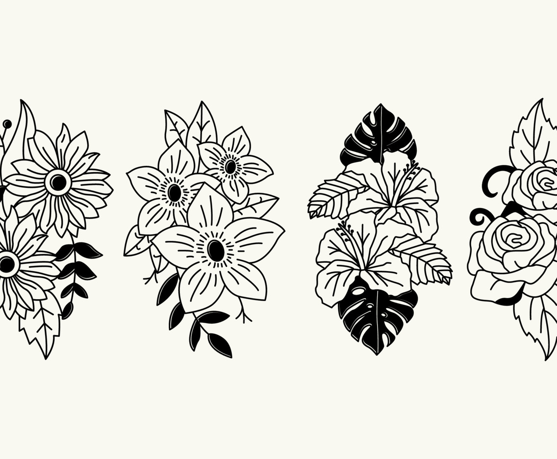 Minimalist Tattoo Floral